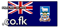 Domain Dienste -> co.fk fr 150,00 € - Laufzeit und Abrechnung  1 Jahr. ( Falkland Inseln )