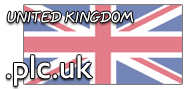 Domain Dienste -> plc.uk für 11,00 € - Laufzeit und Abrechnung  1 Jahr. ( United Kingdom )