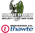 Sicherheit -> Thawte Webserver SSL für 150,00 € - Laufzeit und Abrechnung  1 Jahr. ( Vorkasse )