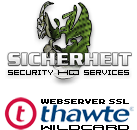 Sicherheit -> Thawte Webserver SSL Wildcard für 595,00 € - Laufzeit und Abrechnung  1 Jahr. ( Vorkasse )